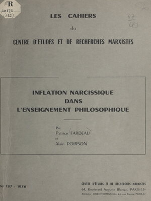 cover image of Inflation narcissique dans l'enseignement philosophique